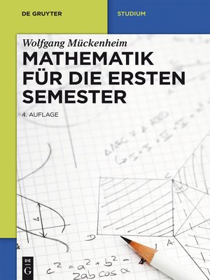 cover image of Mathematik für die ersten Semester